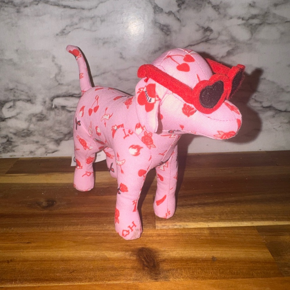 PINK Victoria's Secret Dog Toy with Red Sunglasses